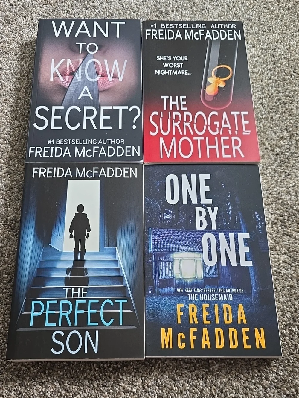 Set of 4 Thrillers by Freida McFadden - Mixed Cover Colors